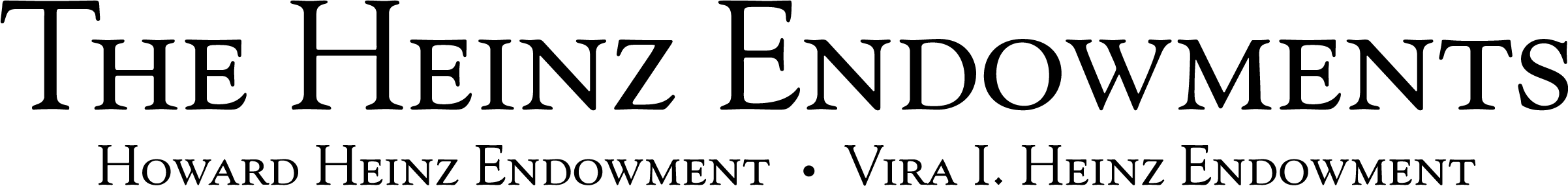 Heinz Endowments logo horizontal black text no background