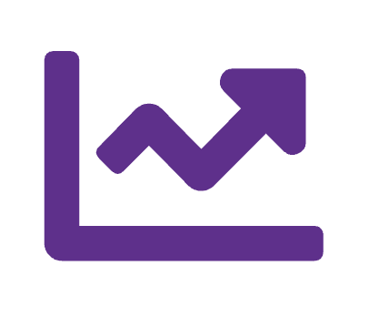 Upward trending chart icon representing momentum