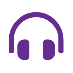 Headphones icon representing listening